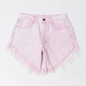Urban Outfitters High Waist Denim Short